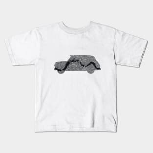 London map Taxi Kids T-Shirt